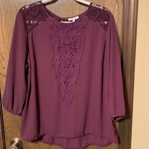 Maurices purple blouse, 0X = 14W